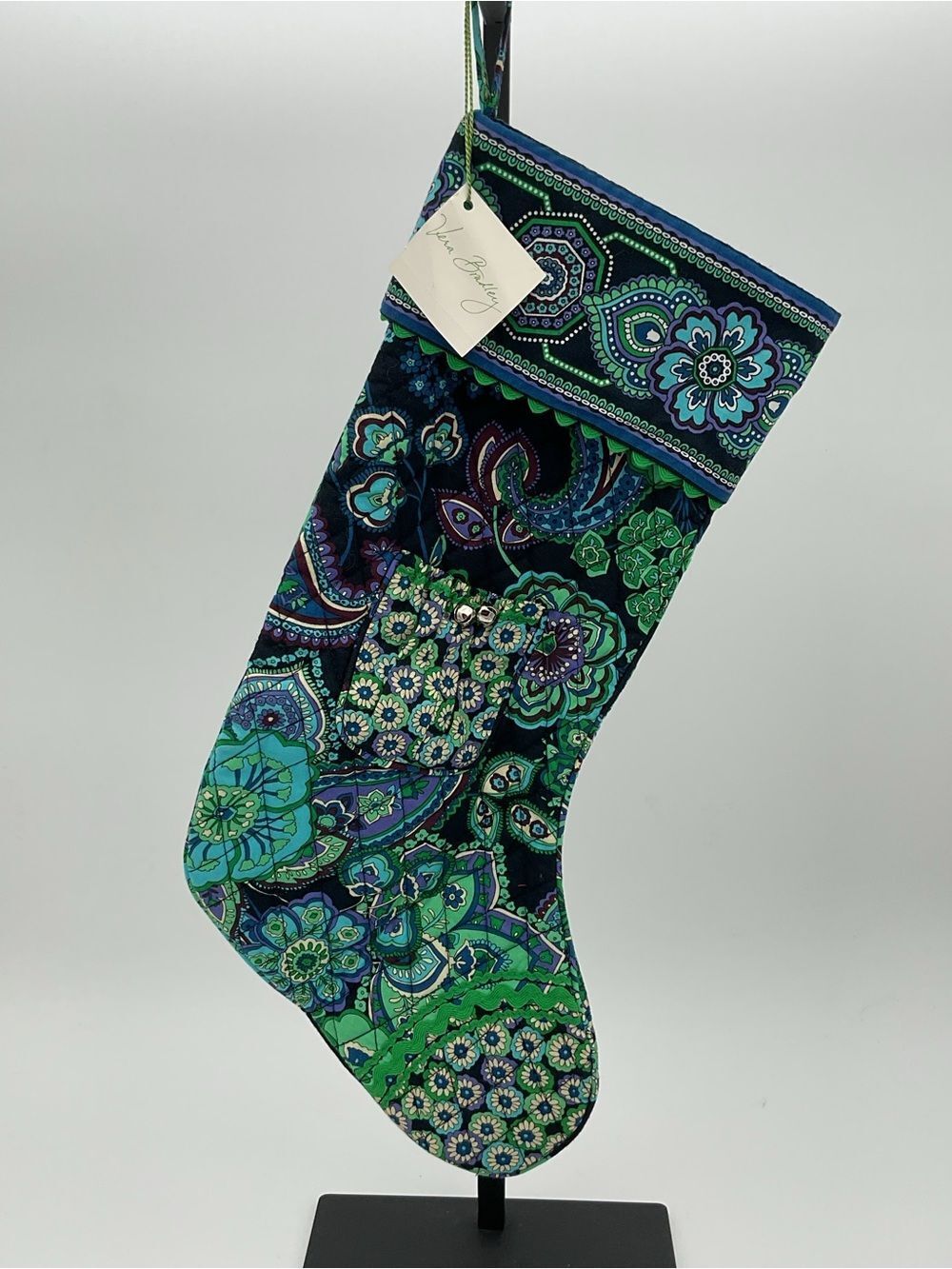 NWT Vera Bradley Blue Rhapsody Floral Quilted Stocking